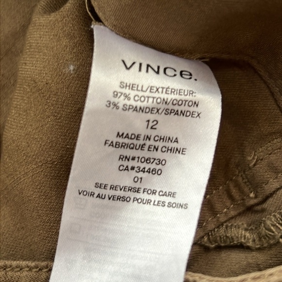 Vince SZ 12, slouch military cargo jogger pants. - Picture 8 of 13